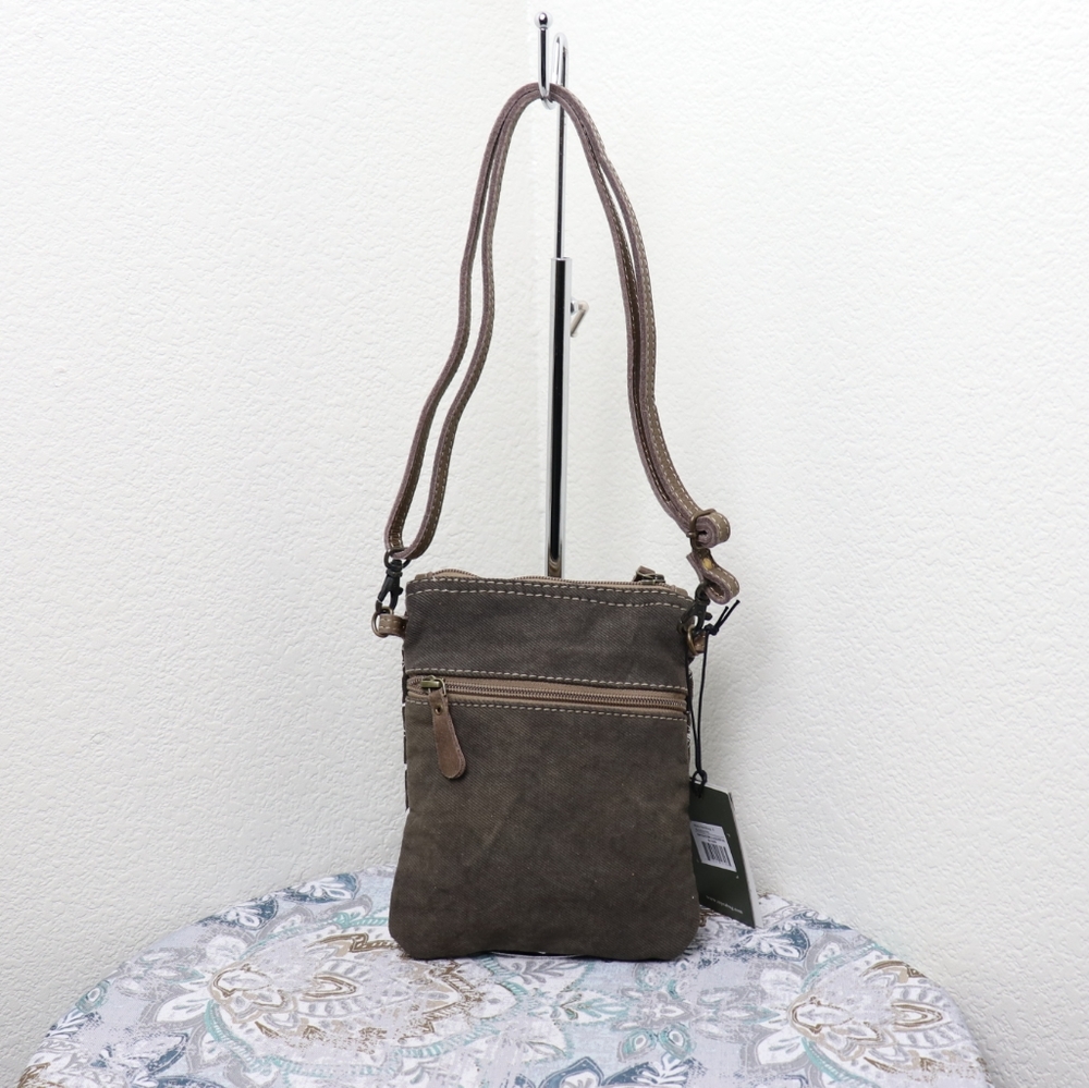 🆕Myra Bag Brown Floral Crossbody Bag Small Purse - Picture 3 of 8